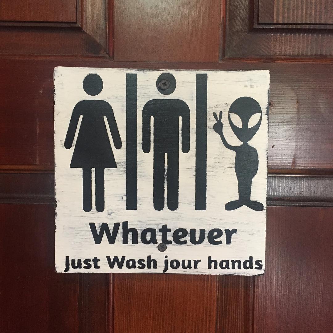 Best bathroom sign