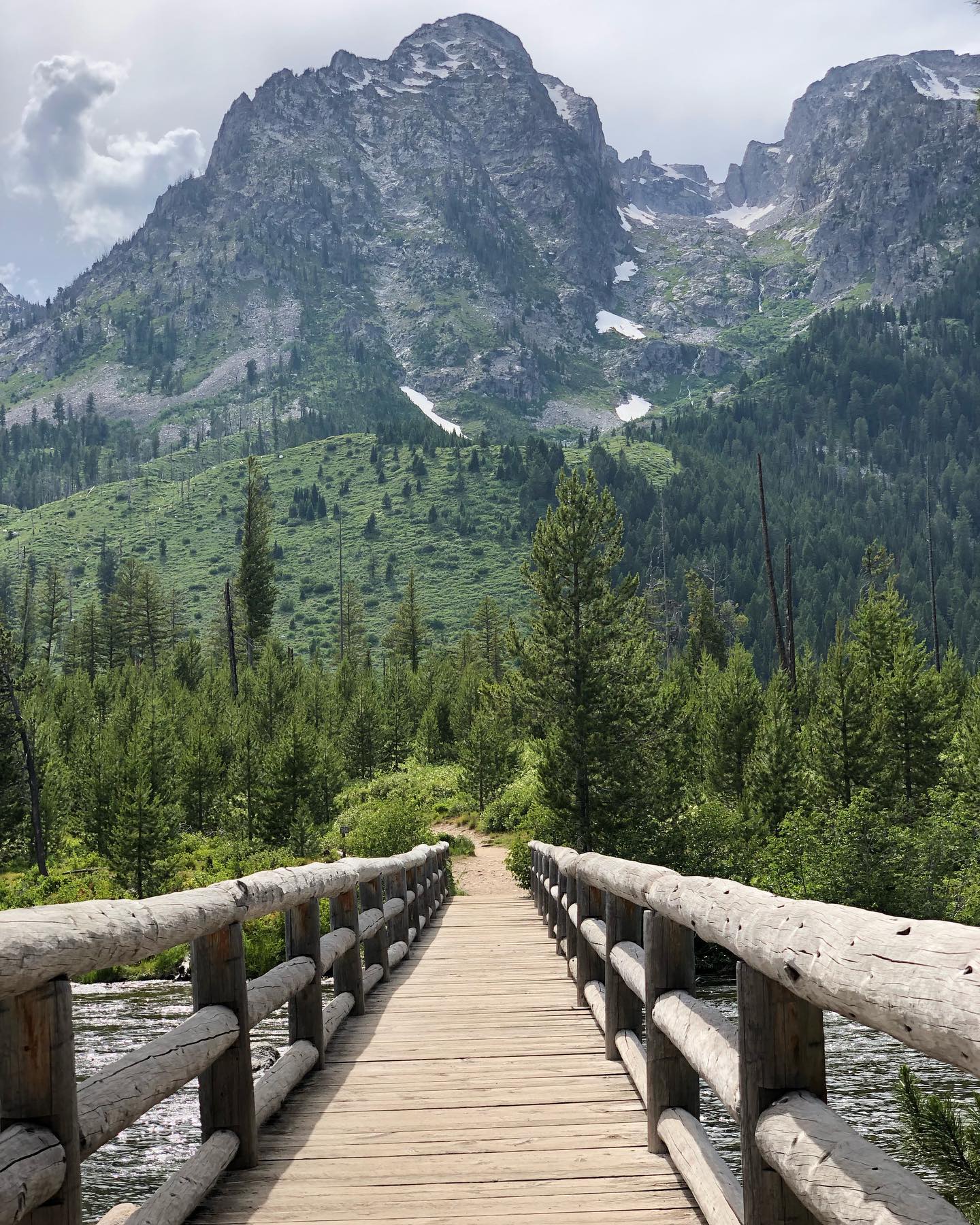 jenny-lake-trail-•-this-was-one-of-my-favorite-hikes-and-we-didnt-even-make-it-all-the-way-to-the- Jenny Lake Trail • This was one of my favorite hikes and we didn’t even make it all the way to the end. Well, it was also the only hike we did while we were in the Grand Tetons. But anyway.....it was still really pretty . • I just really loved the variation in the landscape and how much beauty you could see the entire time you were hiking! • We were hoping to see a moose or a bear but no luck. We did get to see a huge bird sitting up on its nest in a tree. So that was pretty cool. (Swipe to see) •